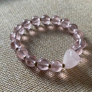 Elegant Rose Quartz Beaded Bracelet